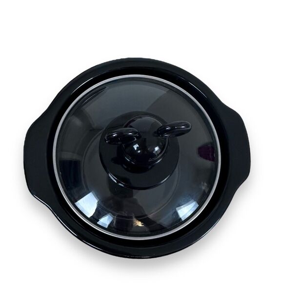 Mickey Mini Mouse Crockpot Dipper Mini Size 20 Oz. Stoneware Icon Ears Disney - Picture 4 of 10